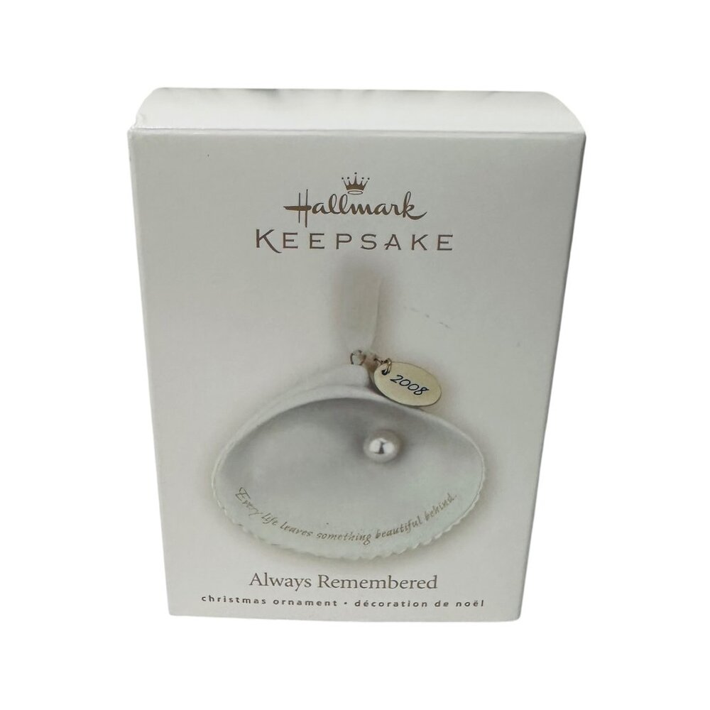 Hallmark Keepsake 2008 Always Remembered Oyster and Pearl